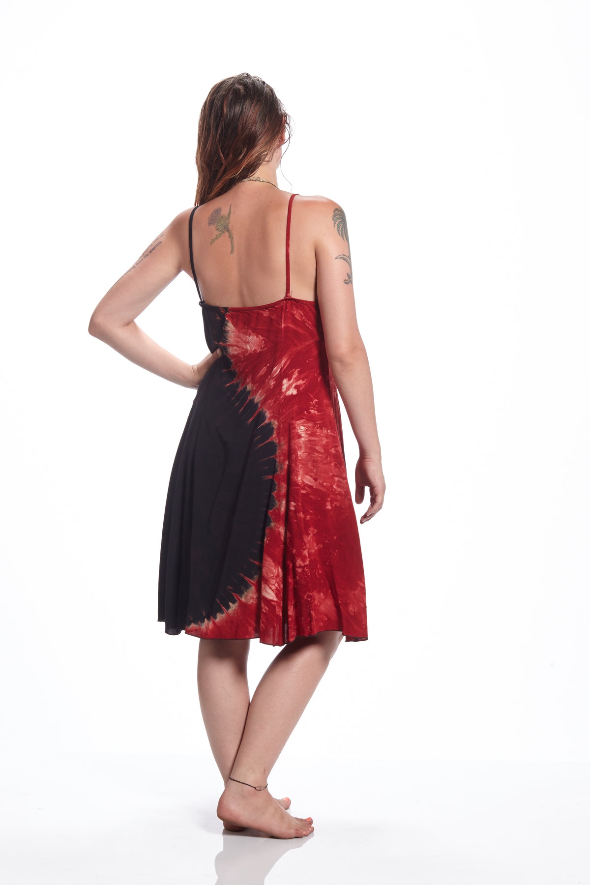 Short Spaghetti Maroon Yin